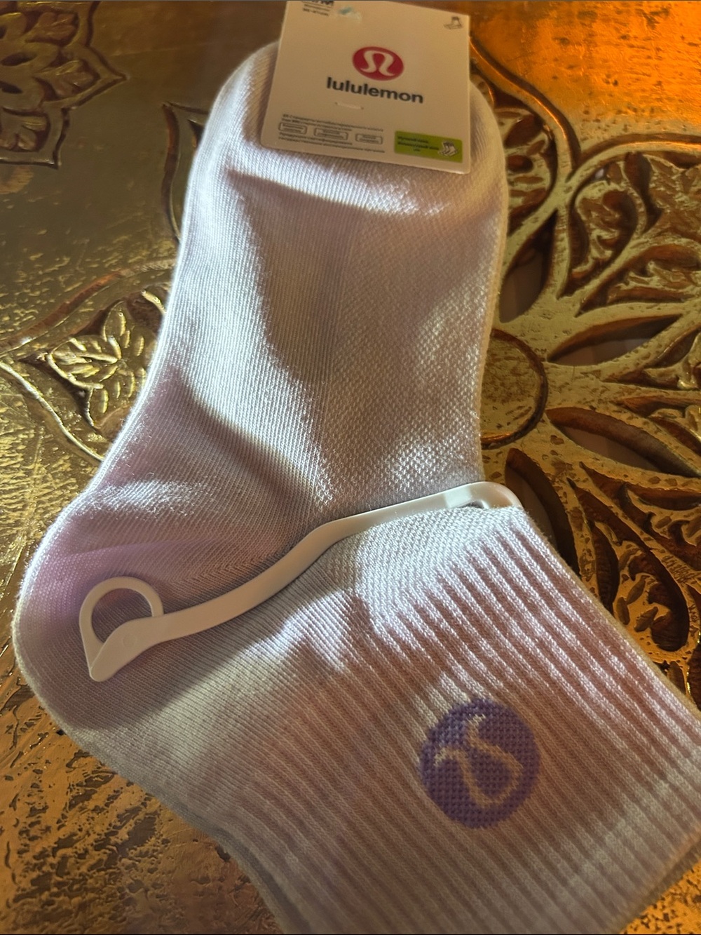 lululemon athletica Men’s Light Lavender Low-Cut Athletic Socks